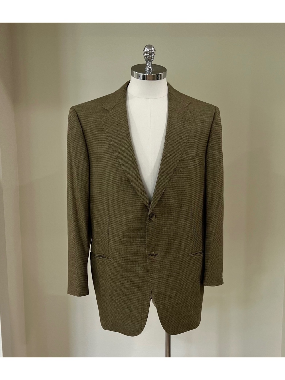 Zegna Trofeo Sport Coat Blazer 44R Brown Wool Italy Saks